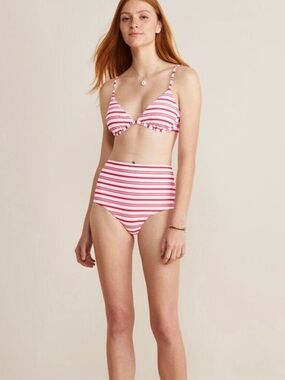 ❤️🤍 **Vineyard Vines Striped Bikini Bottom – Preppy, Flattering & Nautical Chic